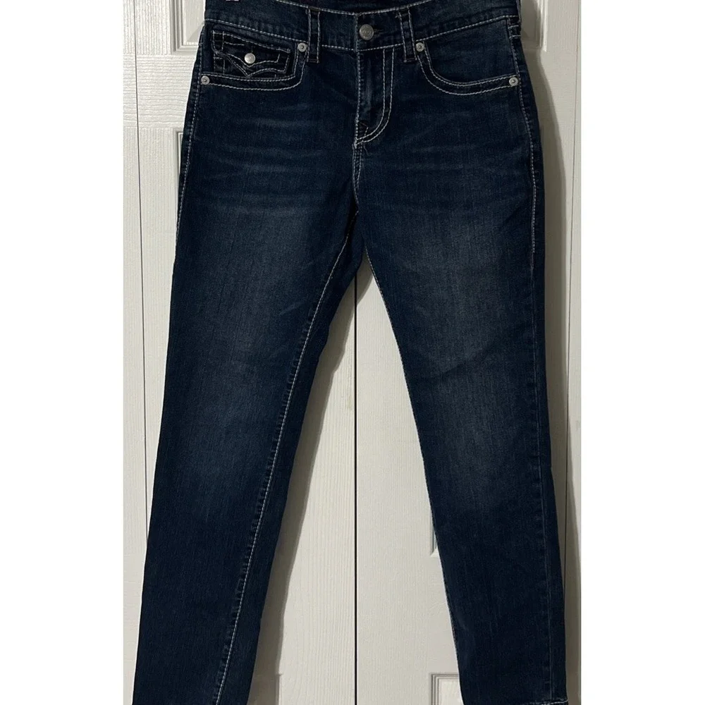 True Religion Men's Rocco Big T Flap Relaxed Skinny Mid Rise Jean SZ 30 (31x30)
